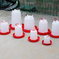 Nouveau Distributeur d'Eau et de Nourriture Automatique Agricon 4L pour Volailles, en PE et PP de Qualité Alimentaire, Non Toxique, Économiseur d'Eau, Anti-Déversement pour Poulets, Canards, Poulets de Chair