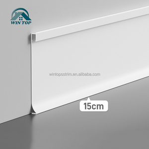Win Top LED Rodapié Aleación de aluminio Pared Zócalo Piso Led Pateando Pie Línea Perfil 12cm Rodapié 15cm de altura alta - Product Image 6