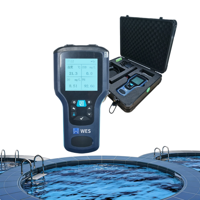 Portable Handheld Multi-Parameter Water Quality Tester Dual Sensor PH/Conductivity/Salinity Pond Lab DO/ORP/EC/TDS Meter Digital