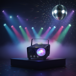 Machine à fumée CJ-CJHD2453087 600W avec LED RGB et télécommande sans fil pour éclairage de scène et de fête - Product Image 2