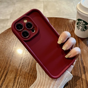 Funda Protectora de TPU Suave Color Caramelo para Teléfono Móvil iPhone 16 15 14 13 12 17 Pro Max Plus, Protección de Lente, Precio al por Mayor - Product Image 3