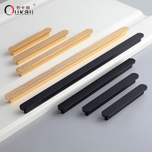 مقبض أوكالي من سبائك الألومنيوم المصقول باللون الذهبي مقاس 96 مم للأثاث، للمقابض والأزرار - Product Image 4