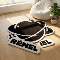 Tapis de soie personnalisé ignifugé à la main pour la décoration de la Toussaint Tapis et tapis de dessin animé d'animaux
