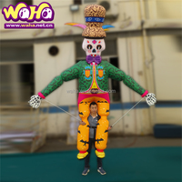 D'attractions mobile marionnette mignon gonflable clown marionnette costumes à vendre
