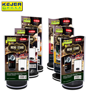 ขาตั้งโต๊ะหมุนได้360องศาที่วางเมนูอะคริลิค K-685กันน้ำทรงโค้ง - Product Image 1