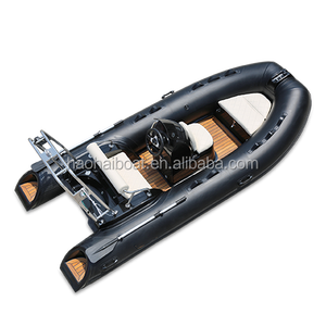 Haohai <span class=keywords><strong>Jet</strong></span> Boat kapal pesiar mewah 12,8 kaki kaku lipat tulang rusuk CE tersertifikasi dengan mesin tempel kulit serat kaca pancing - Product Image 6