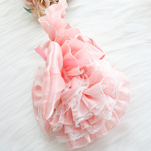 Vestido de Princesa para Perro, Color Rosa, Poliéster, Estilo Lolita, Ropa para Mascotas Pequeñas, Primavera, Verano, Falda para las Cuatro Estaciones - Product Image 4
