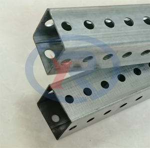 Pali per Segnaletica Stradale da 2.0 mm e 2.5 mm, Tubi Telescopici in Acciaio Zincato Perforato Quadrati per Sicurezza Stradale - Product Image 4