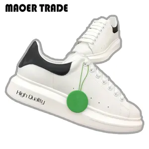 Hochwertige Luxus-Design-Original-Herren-Damen-Skateboard-Schuhe lässig klassisch kleine weiße Turnschuhe echtes Leder berühmt