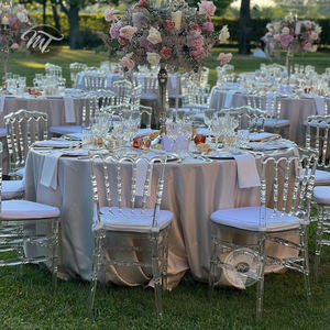 Chaise pour extérieur et intérieur en polycarbonate transparent en résine cristal Napoléon pour mariage - Product Image 3