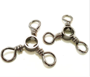 Aparejo de pesca de fundición de agua salada, barril de pesca de tres vías, giratorio de 3 vías, broches - Product Image 3