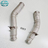 Tuyaux d'échappement droits Rytan Racing Flow pour système en acier inoxydable pour Benz AMG C43 E43 E400 W205 M276 2016-2021