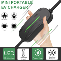 Chargeur portable EV certifié GBT TUV ETL 16A 220V Type 2 Stations de charge État neuf