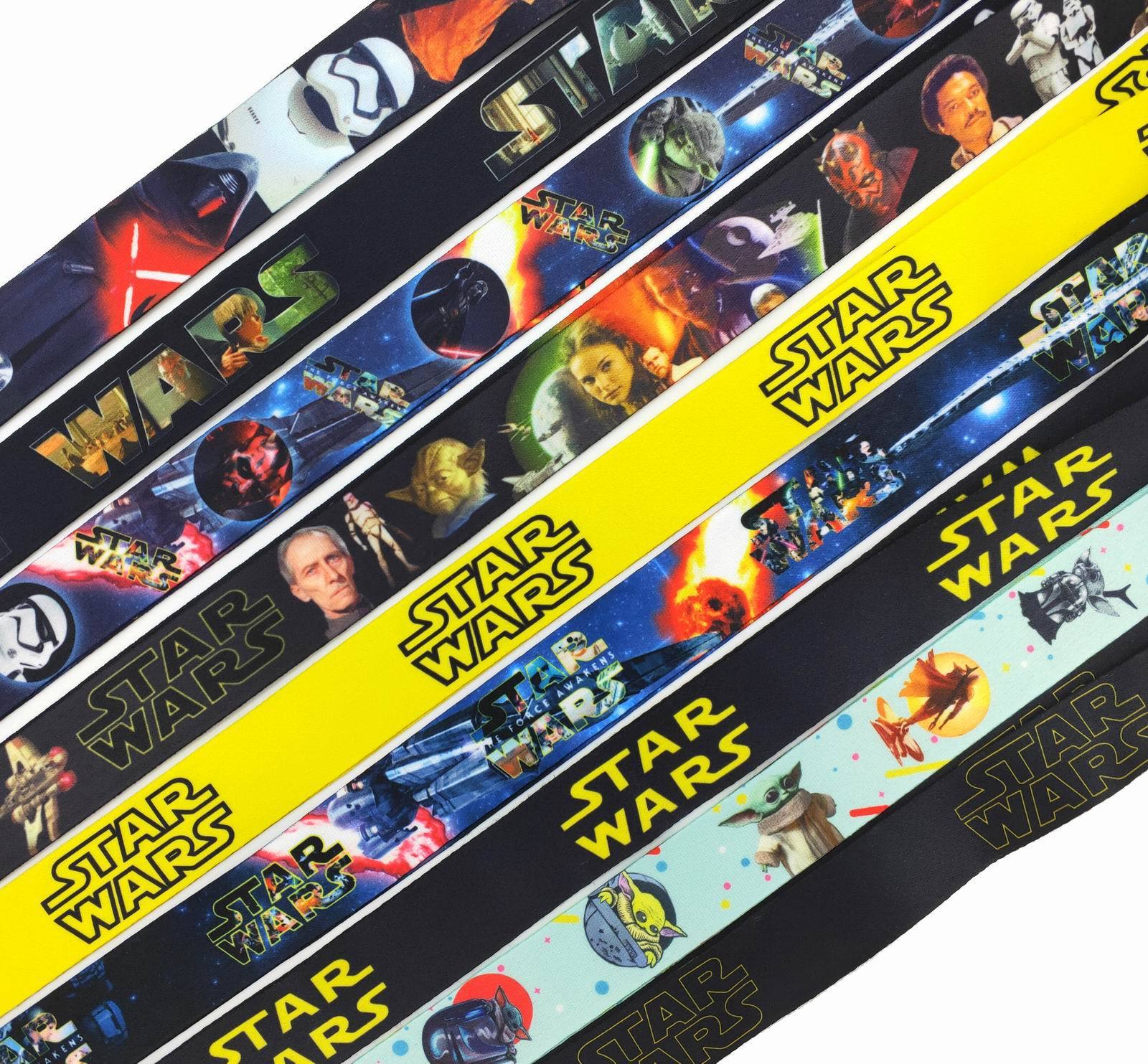 Anti-Lost Cut Cartoon Star Lanyard Soft Satin Wars Baby Yoda Lanyard Fashion Phone Card Neck Lanyards Wholesale Custom Strap Image 3