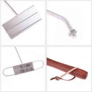 Fer à marquer pour barbecue avec lettres interchangeables, personnalisable, pour marquer les noms de viandes, de barbecues, de steaks, outil de presse, grillades en plein air (lettres argentées) - Product Image 3