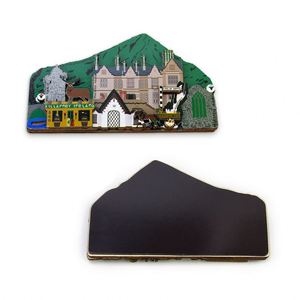 Autocollant de réfrigérateur en bois personnalisé pour université/ville/tourisme/entreprise, souvenir d'anniversaire, aimants de réfrigérateur 3D - Product Image 2