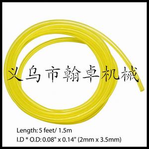 Tuyaux de carburant Huswarovski pour carburateurs en jaune 2mm x 3.5mm 2.5mm x 5mm 3mm x 5mm - Product Image 3