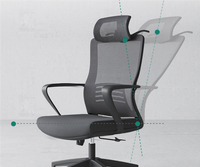 Produits promotionnels bon marché chaises de bureau chaise d'ordinateur moderne maille de chaise de meubles de bureau à domicile ergonomique