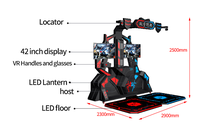 Machine de jeu d'arcade de réalité virtuelle 9D VR intérieur simulateur de tir aventure de pause de niveau pour les parcs à thème commerciaux Fun VR