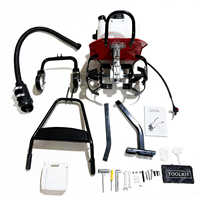 Micro-cultivateur rotatif multifonctionnel à essence 63cc, robuste, largeur de coupe 400 mm, en métal