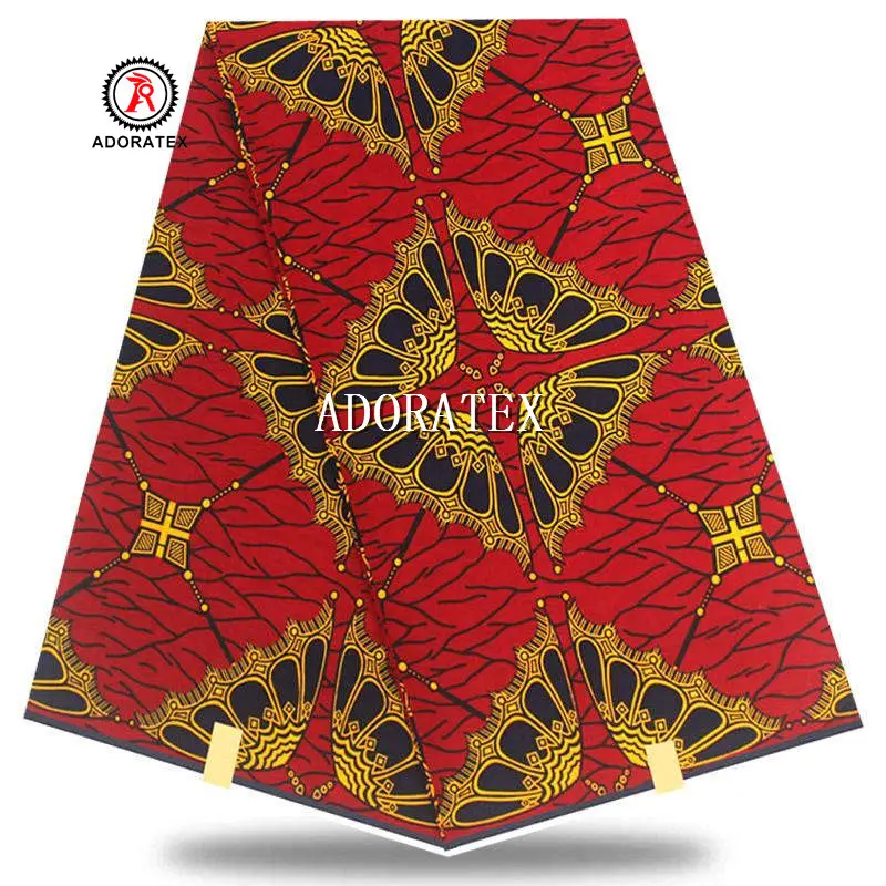 Adoratexดีราคาล่าสุดแอฟริกันรูปแบบอังการาจริงพิมพ์ผ้า6หลา