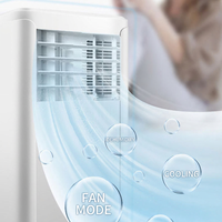 Climatiseur portable électrique à fréquence variable 14000 BTU, refroidissement/chauffage, déshumidification