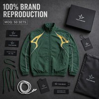Ensemble de survêtement vintage pour homme de haute qualité OEM, veste coupe-vent verte rétro, pantalon, streetwear esthétique, vêtements Y2K