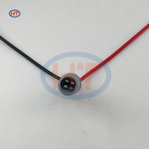 Konektor Plastik Abu-abu Hanming HT--lamp T10-2 dengan Kabel Tembaga Murni 18AWG - Soket Lampu Kabut/Sein LED, Basis Lampu Rem, Harness - Product Image 3