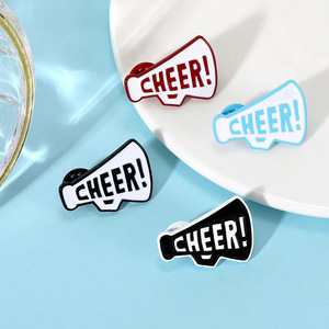 Pin esmaltado elegante y vanguardista con broche de diseño Cheer para moda alternativa. - Product Image 6