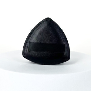 Houppette <span class=keywords><strong>de</strong></span> maquillage portable noire en forme d'ananas, taille voyage, douce, double usage sec/humide, pour retouches faciales, vente en gros - Product Image 1