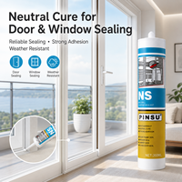 Sellador de Silicona Neutro Antimoho para Cocina y Baño, Sellador Impermeable para Fregaderos, Pegamento para Vidrio, Suministro Directo de Fábrica NS