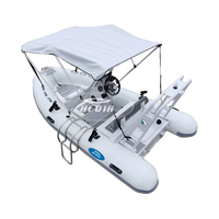 Mini bateau à moteur pneumatique, livraison gratuite en chine, 4 personnes, moteur de luxe, v profond, bateau pneumatique, 4m
