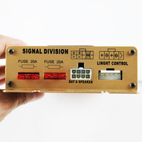 Laute Mikrofonlautsprecher, Horn, Buzzer & drahtloser Fernverstärker X-400w Sirene für Auto, HD-Sound, LED-Warnleuchte