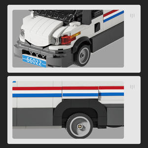 Bloques de Construcción Brick Yue 66022, Juguete de Ensamblaje DIY, Mini Camión de Reparto <span class=keywords><strong>Iveco</strong></span>, Modelo de Bloques de Construcción, 40 Piezas de ABS para Niños Mayores, Transporte - Product Image 4
