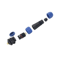 Conector Circular Impermeable IP67 SD13 de 1 2 3 4 5 Pines, Macho y Hembra, con Bloqueo de Tornillo en Línea, Enchufe Eléctrico para Equipos de Exterior