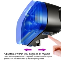 Casque VRG Pro Audio Vidéo Version Grande Taille Réalité Virtuelle Original 3D, Lunettes VR Chaudement Vendues pour Smartphones de 5 à 7 Pouces
