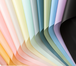 Papel Coreano al por Mayor para Envolver Ramos de Flores, Color Sólido Mate, Recubierto, Reciclable, Translúcido e Impermeable - Product Image 3