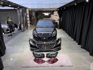 Kit de Carrocería para <span class=keywords><strong>Mercedes</strong></span> Benz Clase S W222 S450 Modificado <span class=keywords><strong>Maybach</strong></span>, Conjunto de Parachoques Delantero y Trasero - Product Image 5