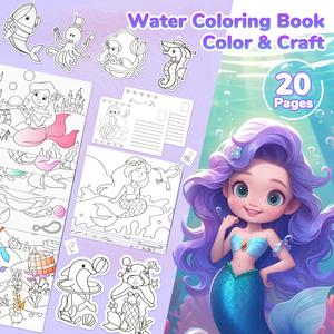 Libro de Pintura Mágica con Agua de Joycat, Libro para Colorear con Temática de Sirenas Coloridas, Libro de Dibujo Mágico con Agua y Pluma, Gran Venta - Product Image 4