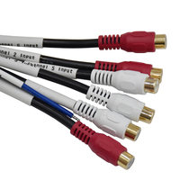 Amplificateur adaptateur amplificateur amplificateur de puissance subwoofer câble SUB prise RCA connecteur étanche 14 broches pour bus automobile SUV