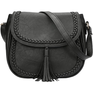 Mini carteras veganas para <span class=keywords><strong>mujer</strong></span>, bolsos cruzados informales con solapa para SILLÍN para <span class=keywords><strong>mujer</strong></span>, bolsos de mano con borla, <span class=keywords><strong>bolso</strong></span> plegable de compras reutilizable - Product Image 1