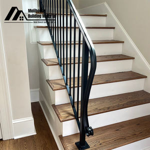 קל מותקן וילה מסחרית זכוכית שלב ספירלה דייר עצים חיצונית טרד מדרגות סלילי - Product Image 2