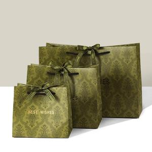 Bolsa de Regalo de Arte de Lujo Ecológica, Cinta Personalizada Impresa en <span class=keywords><strong>Rosa</strong></span>, Materiales Reciclados, Embalaje de Ropa, Pequeñas Empresas, Estampado en Caliente - Product Image 4