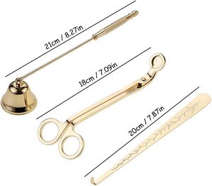 Stainless Steel Luxury <b>Candle</b> Care Kit Smooth Edge <b>Wick</b> Trimmer Set Household Scissors <b>Candle</b> Accessories Shear - Product Image 4