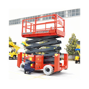 Plataforma Elevatória Elétrica Autopropelida Tipo Tesoura Hidráulica, Elevador Móvel Personalizável de Novo Design para Venda - Product Image 1