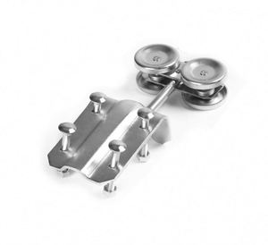 Ruedas deslizantes modernas de acero inoxidable para puertas correderas tipo granero, con acabado superficial, del fabricante chino WEKIS. - Product Image 1