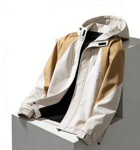 Chaqueta <span class=keywords><strong>Cortavientos</strong></span> para <span class=keywords><strong>Hombre</strong></span> con Capucha, para <span class=keywords><strong>Montaña</strong></span> y Aire Libre, Tallas Grandes, Casual, Impermeable, Transpirable, con Cremallera, Logotipo Personalizado Bordado, Bloques de Color - Product Image 5