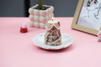 Moule en silicone 3D Maison de conte de fées, forme de chalet et cabane dans les arbres complexe, outil de bricolage pour savon fait main, résine et plâtre