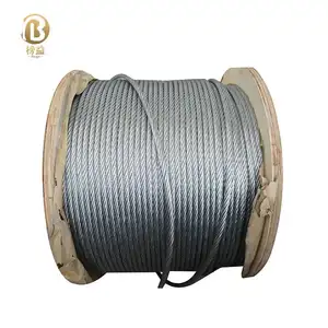 Chine Vente en gros Câble en acier galvanisé 7X7 Câble en acier galvanisé Câble en acier