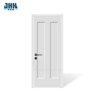 JHK-MS02-B White Primer Smooth Shaker modellato 2 pannelli porta a battente in legno porta interna bianco contemporaneo disegni della porta principale